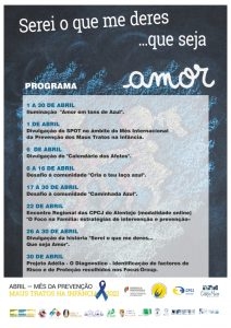 Cartaz Programação Mês de Abril